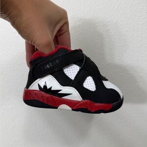 Jordan Kids Black and White Sneakers